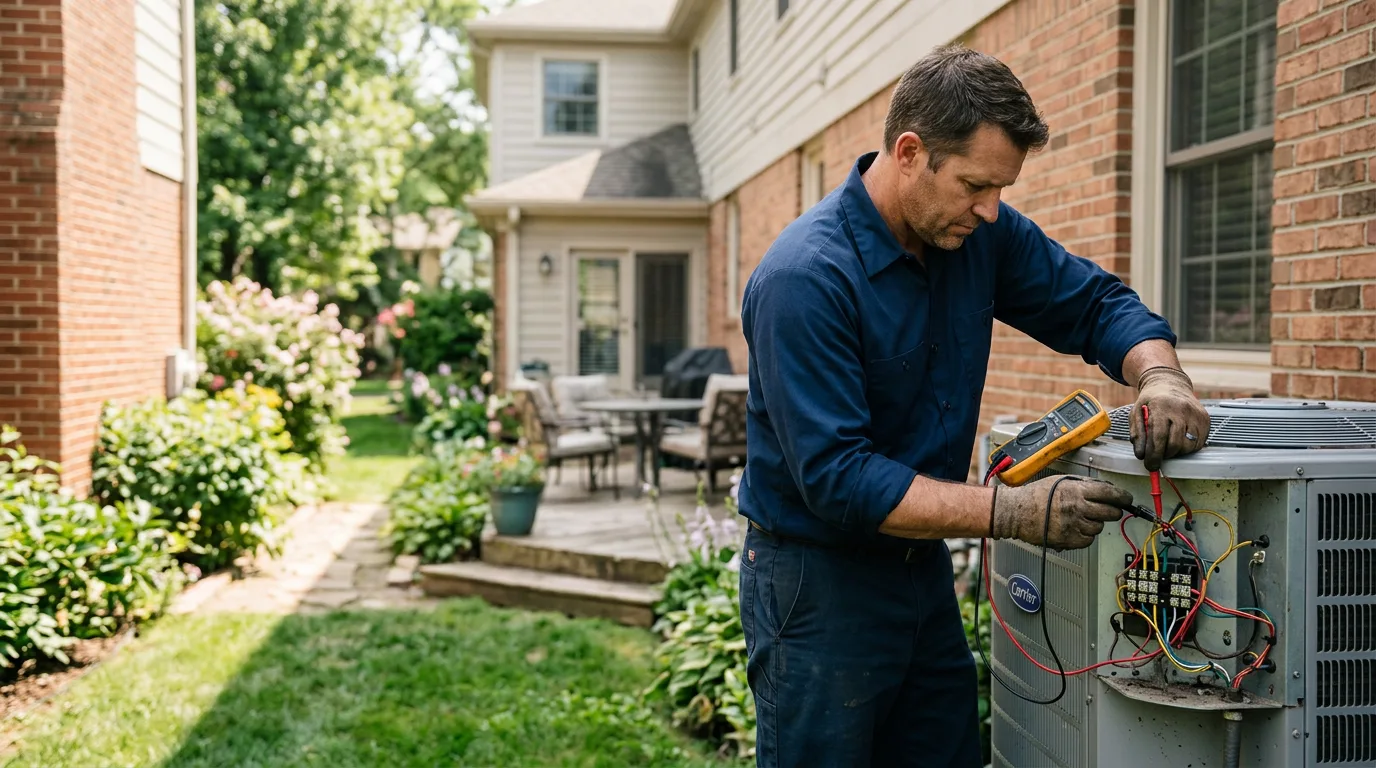 HVAC technician working near Victor, CO